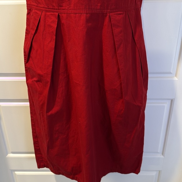 EShakti red cotton dress medium 10 - Picture 3 of 9